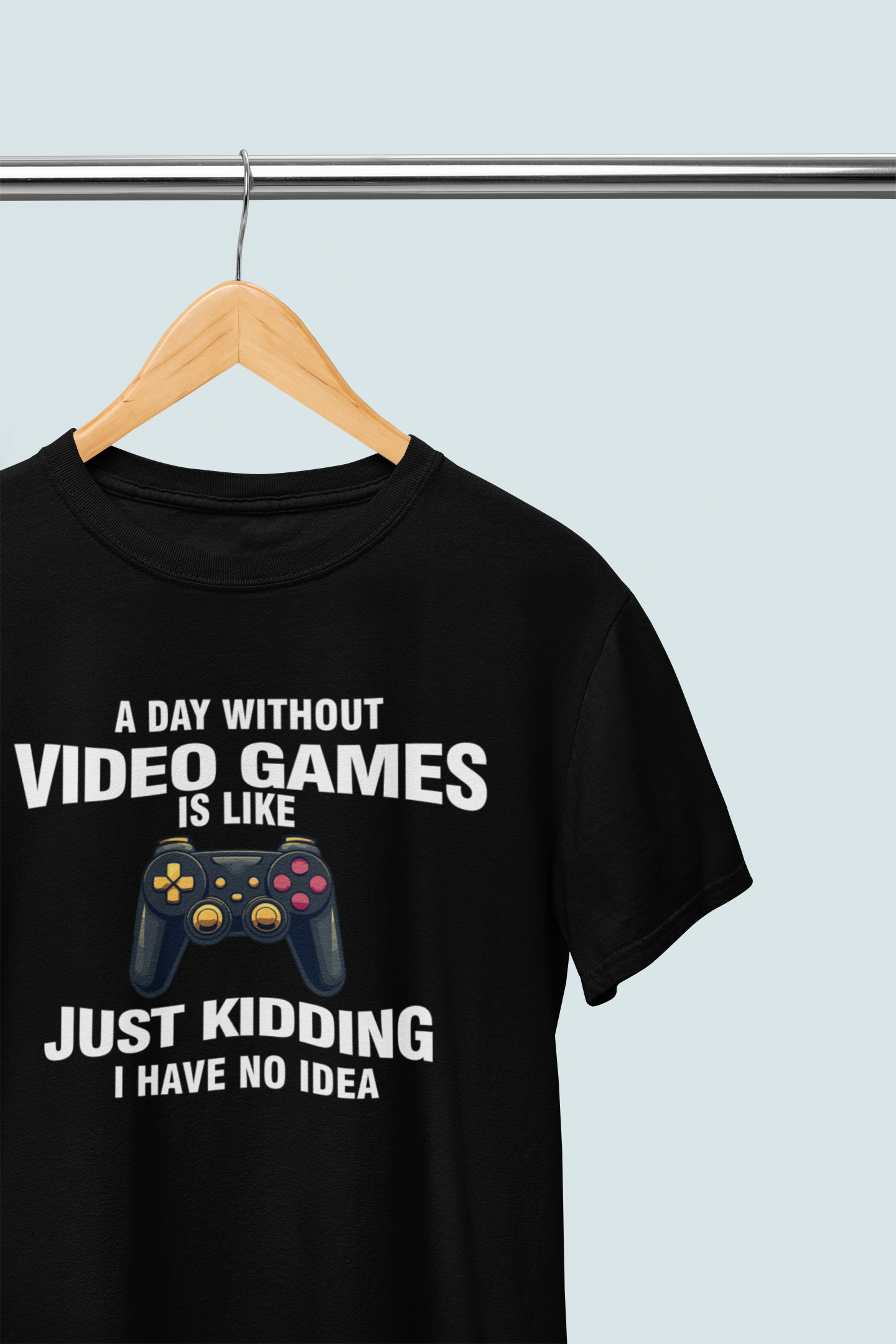 GAMER'S ATTITUDE ROUND NECK T-SHIRT