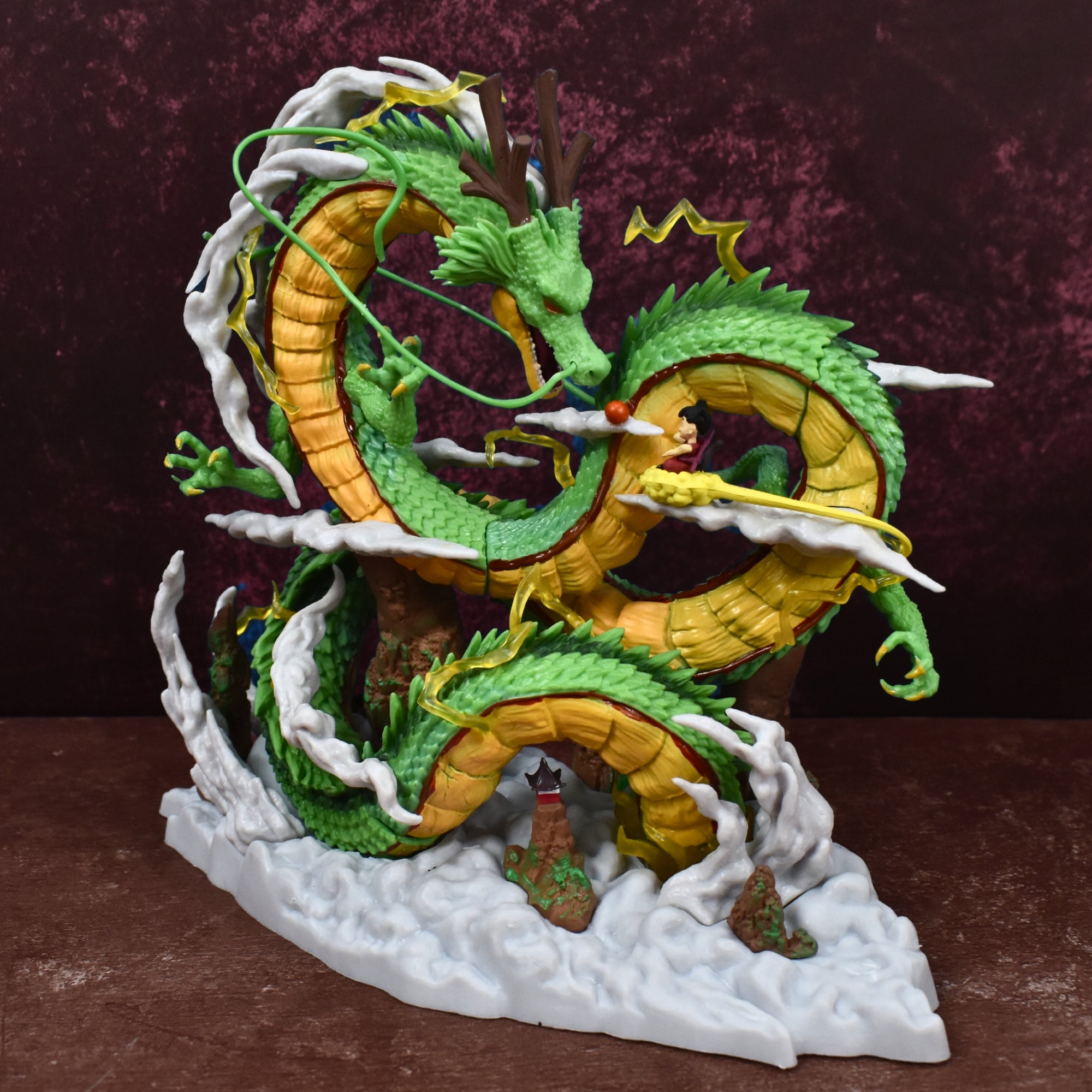 THE ETERNAL DRAGON SHENRON WITH SON GOKU ACTION FIGURE (22 CM HEIGHT) - DRAGON BALL Z