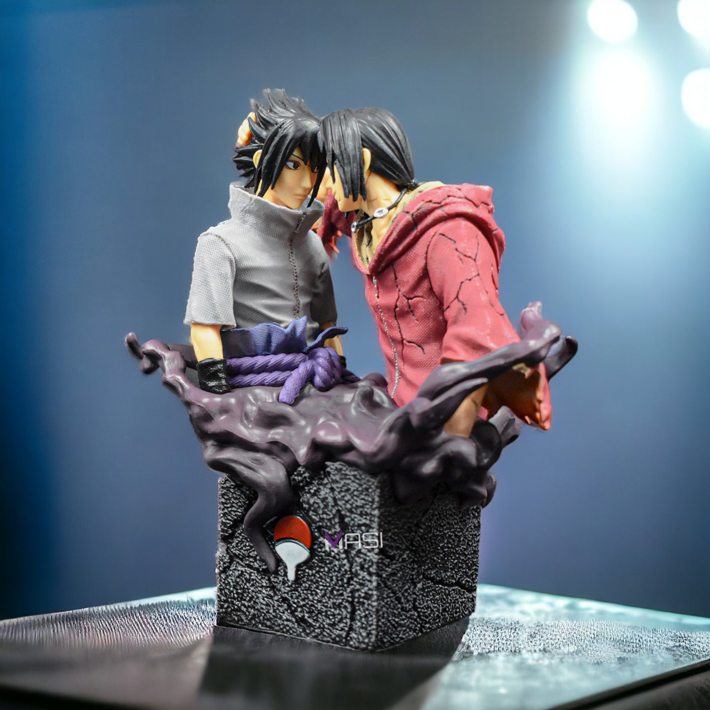 SASUKE AND ITACHI - UCHIHA BROTHERS ICONIC RECONILIATION ACTION FIGURE (18 CM HEIGHT) - NARUTO