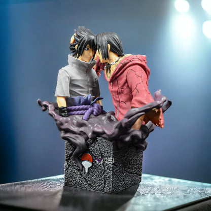 SASUKE AND ITACHI - UCHIHA BROTHERS ICONIC RECONILIATION ACTION FIGURE (18 CM HEIGHT) - NARUTO