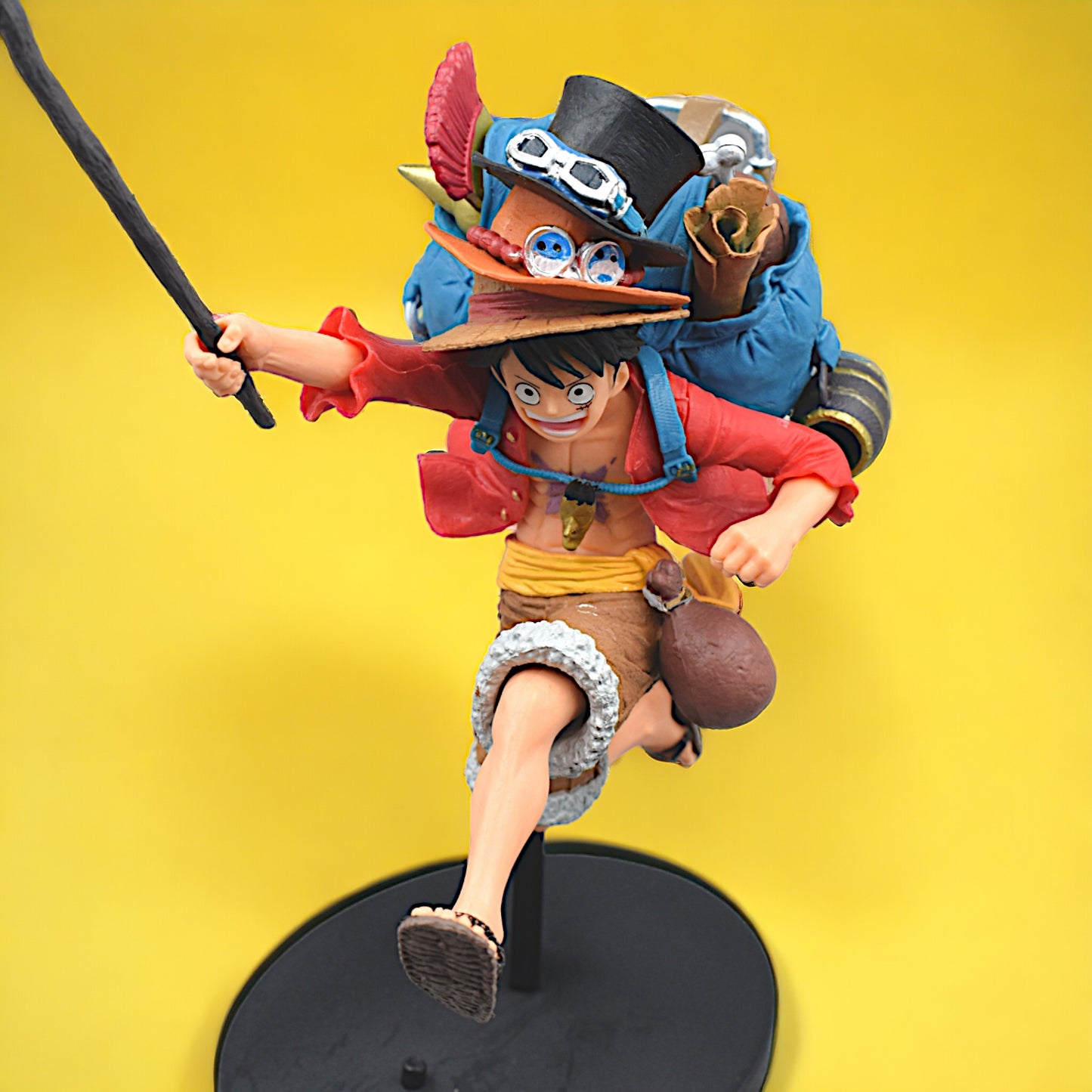 LUFFY BACKPACK ADVENTURE ACTION FIGURE WITH STAND (22 CM HEIGHT) - ONE PIECE