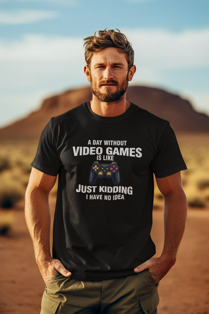 GAMER'S ATTITUDE ROUND NECK T-SHIRT