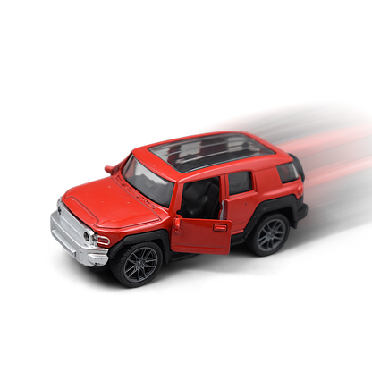 Hummer Car Die-cast Model Toy 1:36 Exclusive Alloy Metal Car with Pull Back with Openable Doors  - Red