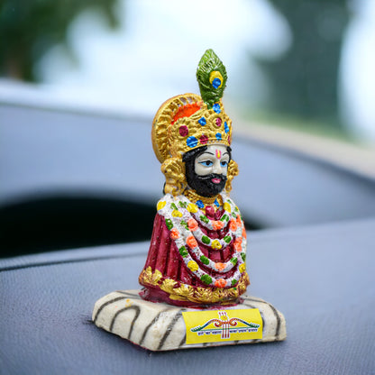 MARBLE BABA KHATU SHYAM JI IDOL STATUE (10 CM)