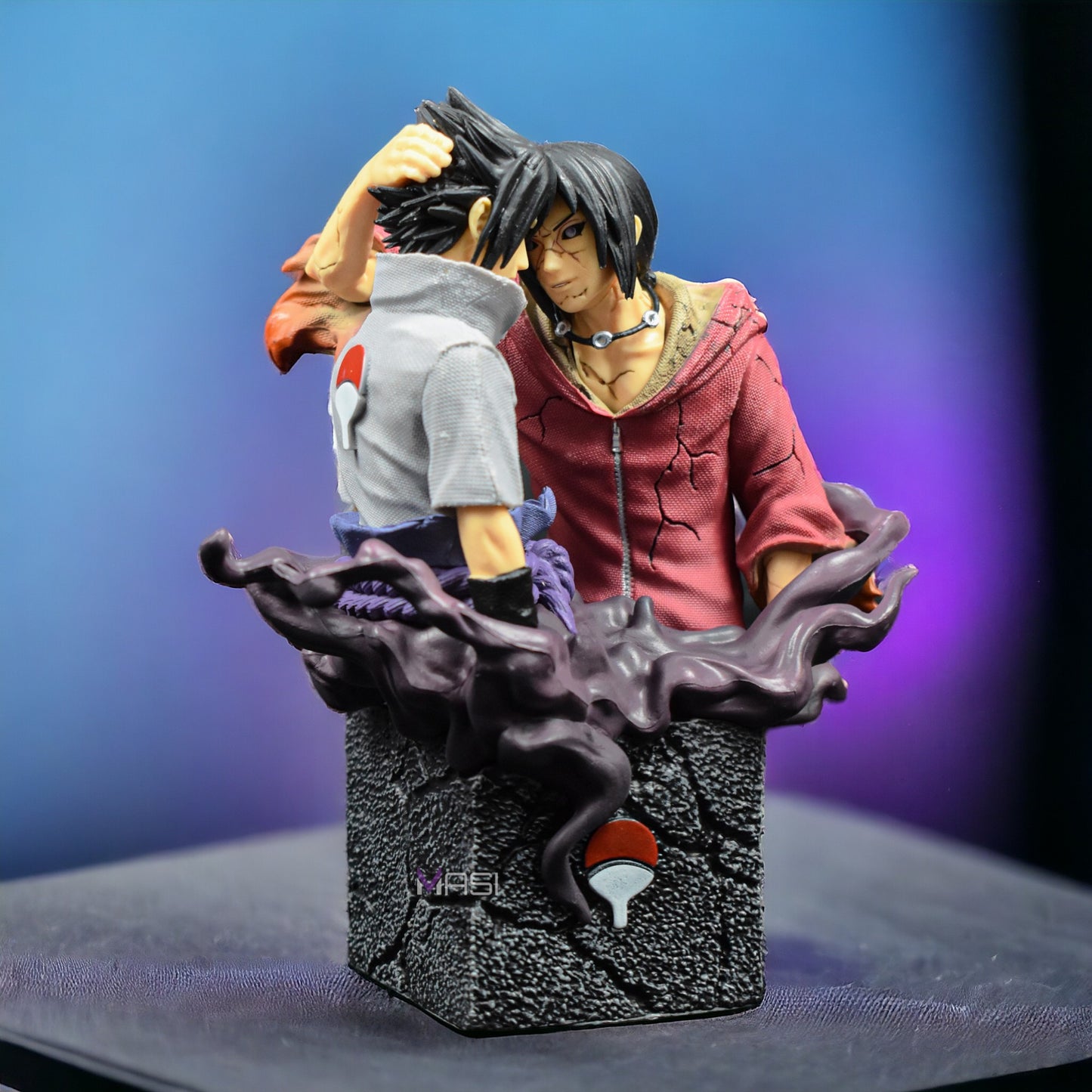 SASUKE AND ITACHI - UCHIHA BROTHERS ICONIC RECONILIATION ACTION FIGURE (18 CM HEIGHT) - NARUTO