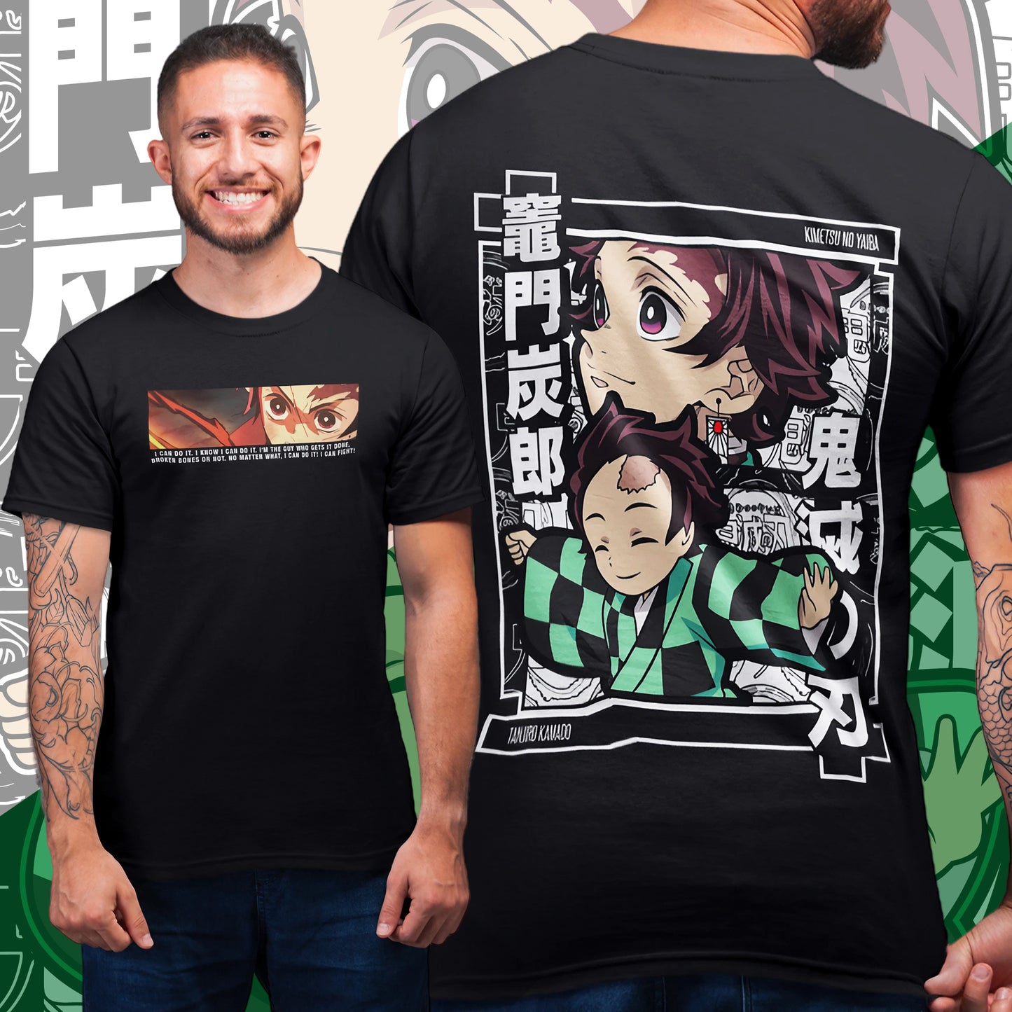 TANJIRO KAMADO ROUND NECK T-SHIRT - DEMON SLAYER