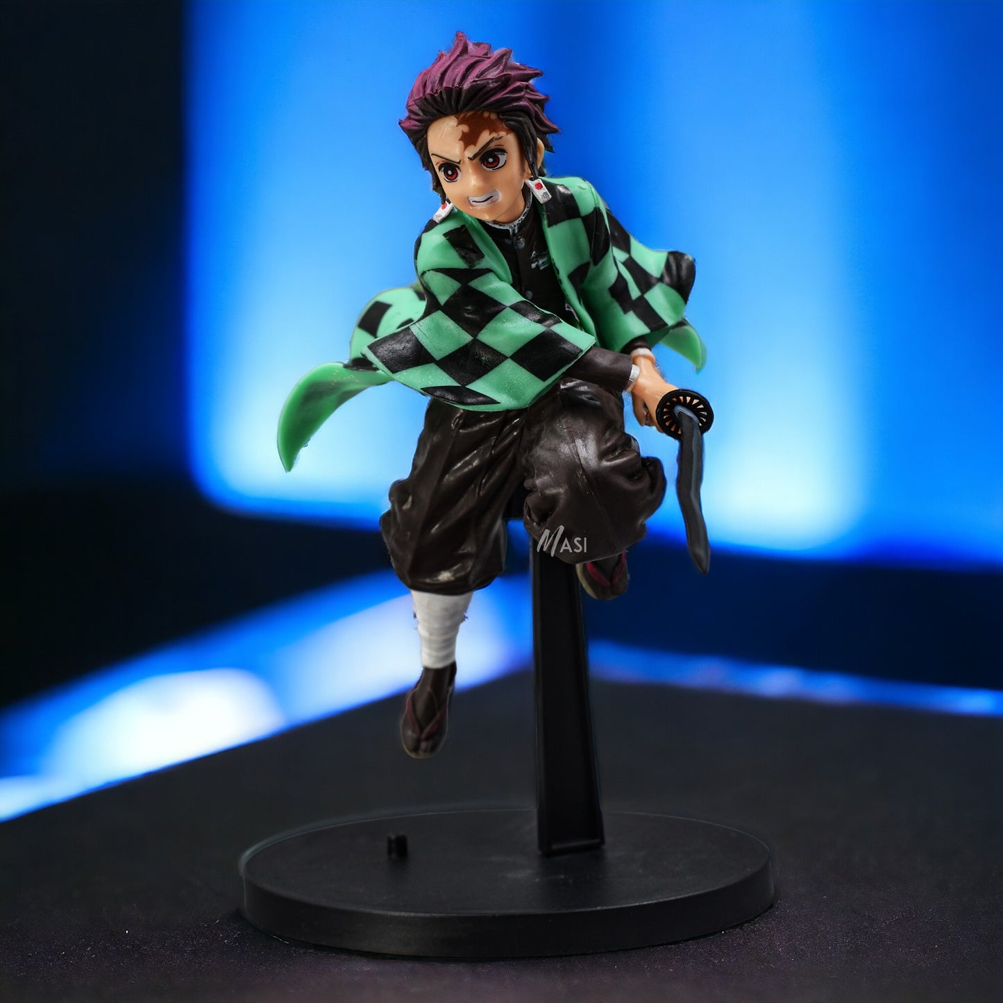 DEMONS SLAYER ANIME TANJIRO ACTION FIGURE WITH STAND 17 CM