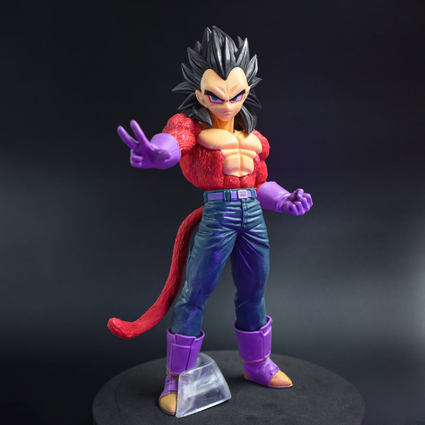 DRAGON BALL Z SSJ4 VEGETA ACTON FIGURE WITH STAND (27CM HEIGHT)