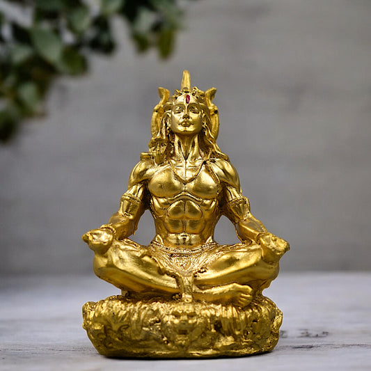 Mahadev Aura Gold Idol ( 10 Cm Height )