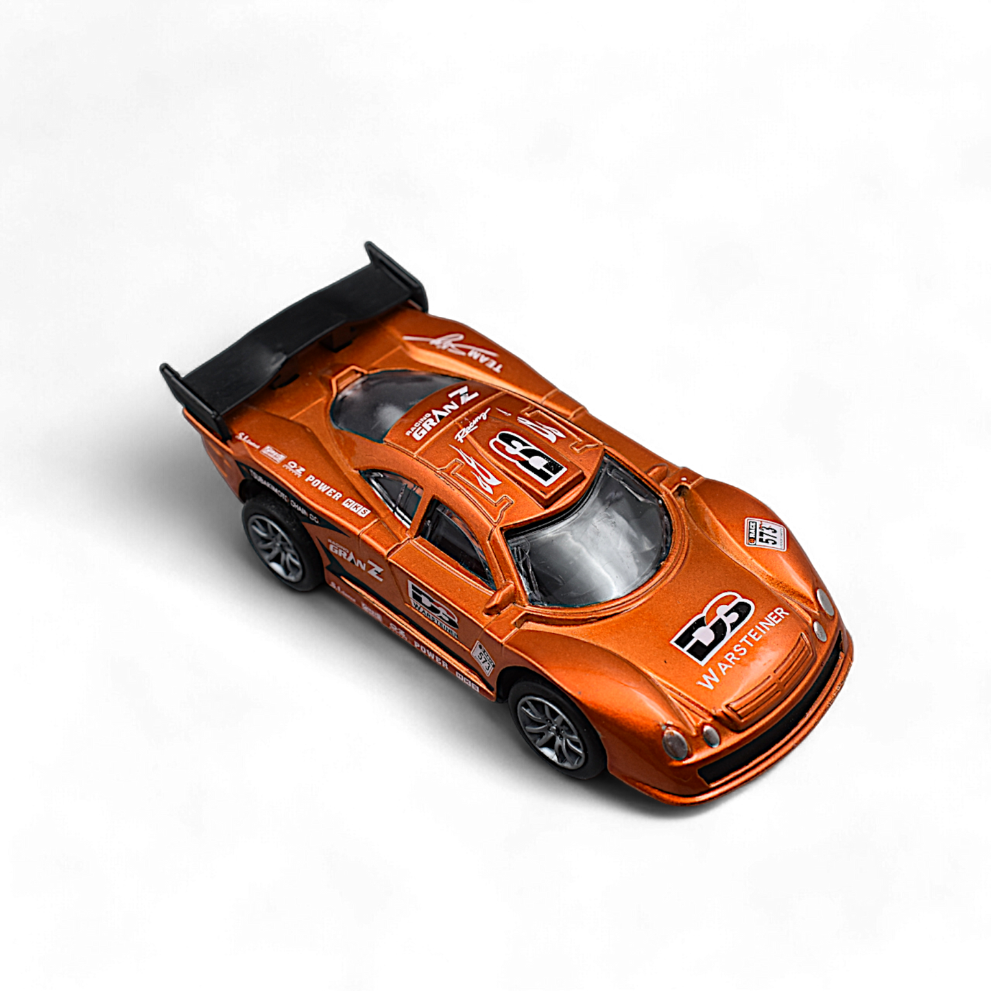 RACING CAR DIE-CAST MODEL TOY 1:36 EXCLUSIVE ALLOY METAL CAR WITH PULL BACK FUNCTION - ORANGE