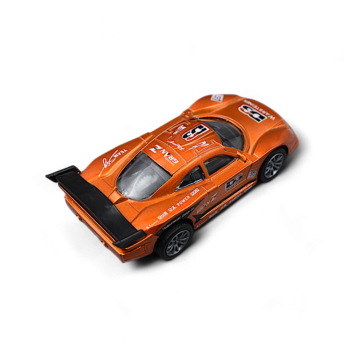 RACING CAR DIE-CAST MODEL TOY 1:36 EXCLUSIVE ALLOY METAL CAR WITH PULL BACK FUNCTION - ORANGE