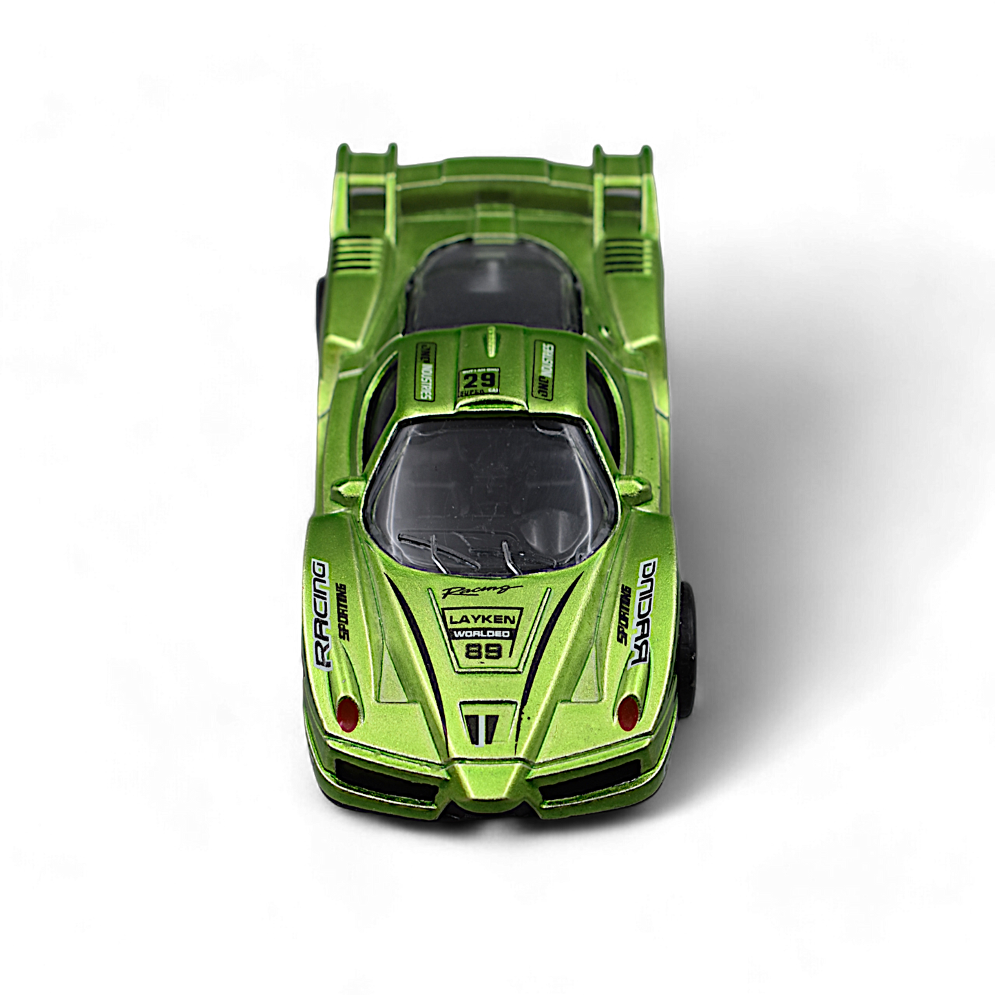 RACING CAR DIE-CAST MODEL TOY 1:36 EXCLUSIVE ALLOY METAL CAR WITH PULL BACK FUNCTION - GREEN