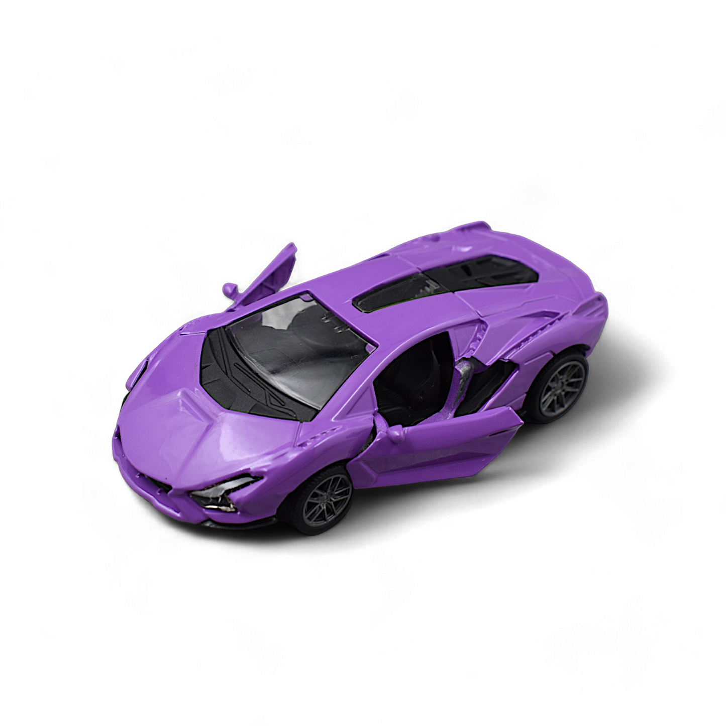 LAMBORGHINI CAR DIE-CAST MODEL TOY 1:36 EXCLUSIVE ALLOY METAL CAR WITH PULL BACK WITH OPENABLE DOORS - PURPLE