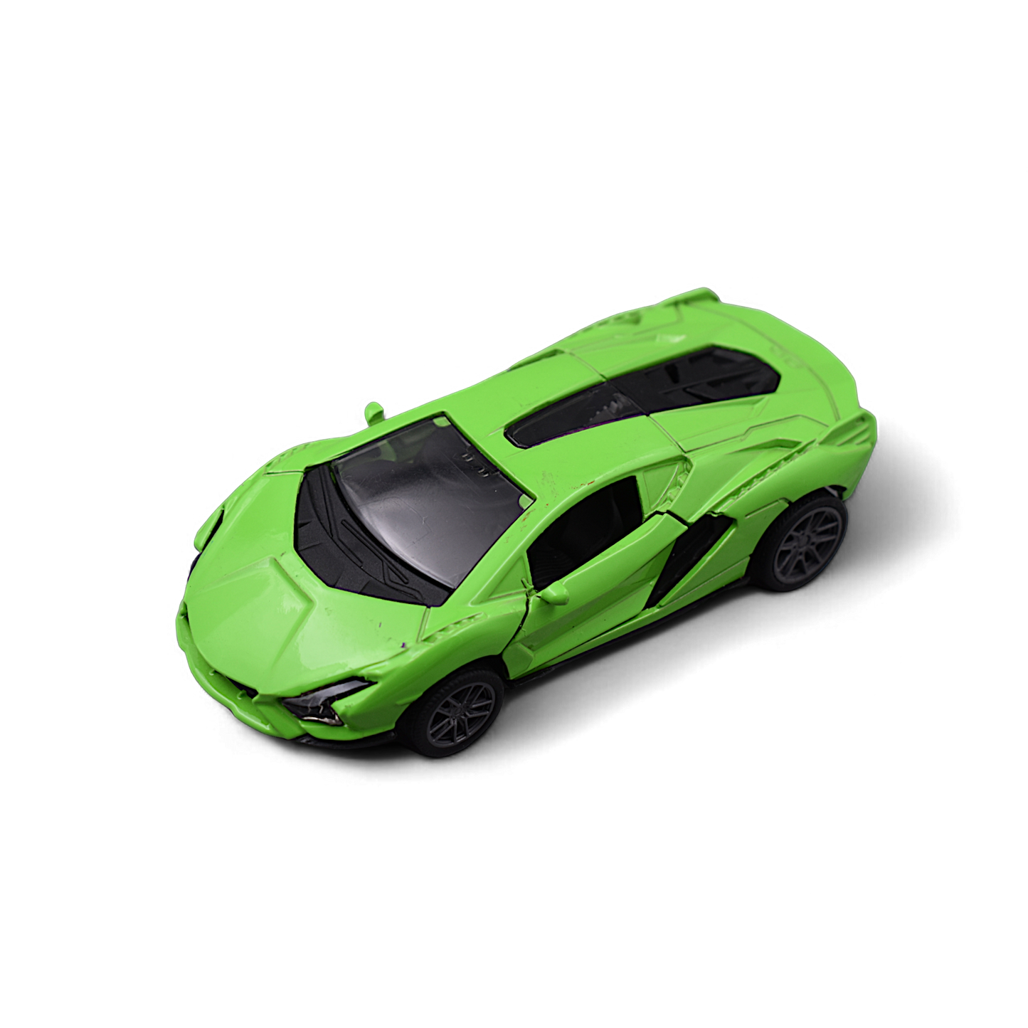 LAMBORGHINI CAR DIE-CAST MODEL TOY 1:36 EXCLUSIVE ALLOY METAL CAR WITH PULL BACK WITH OPENABLE DOORS - Green