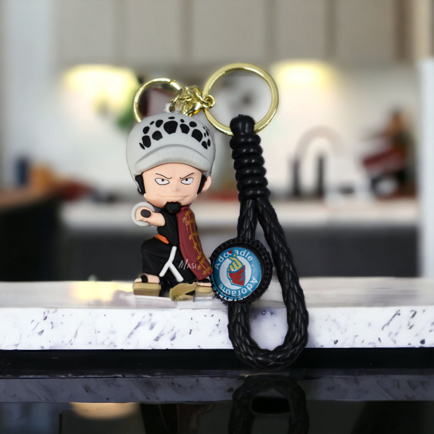 TRAFALGAR D. WATER LAW SILICON RUBBER KEYCHAIN - ONE PIECE