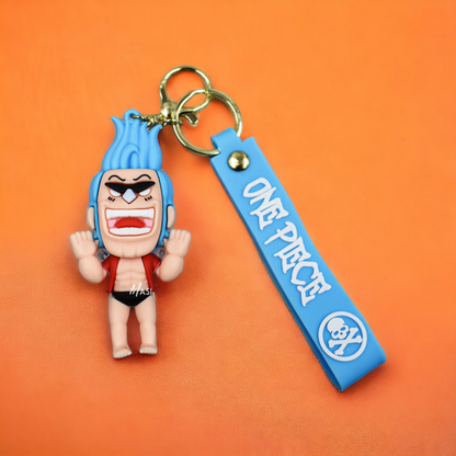 CYBORG FRANKY SILICON RUBBER KEYCHAIN - ONE PIECE