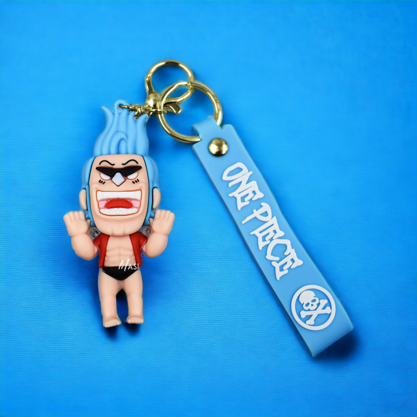 CYBORG FRANKY SILICON RUBBER KEYCHAIN - ONE PIECE