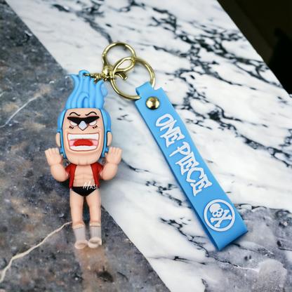 CYBORG FRANKY SILICON RUBBER KEYCHAIN - ONE PIECE