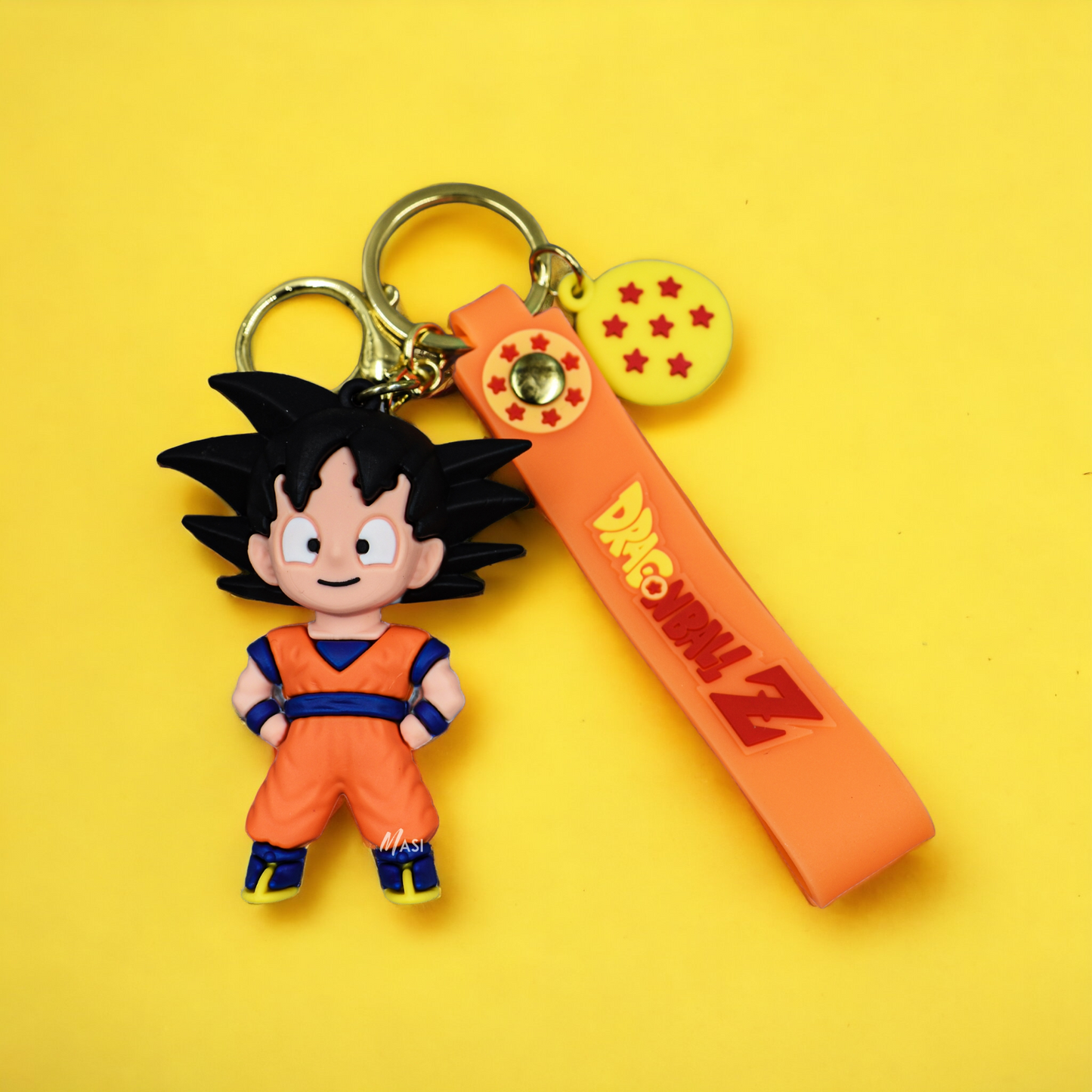 SON GOKU SILICON RUBBER KEYCHAIN WITH STRAP - DRAGON BALL Z