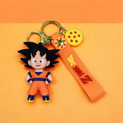 SON GOKU SILICON RUBBER KEYCHAIN WITH STRAP - DRAGON BALL Z