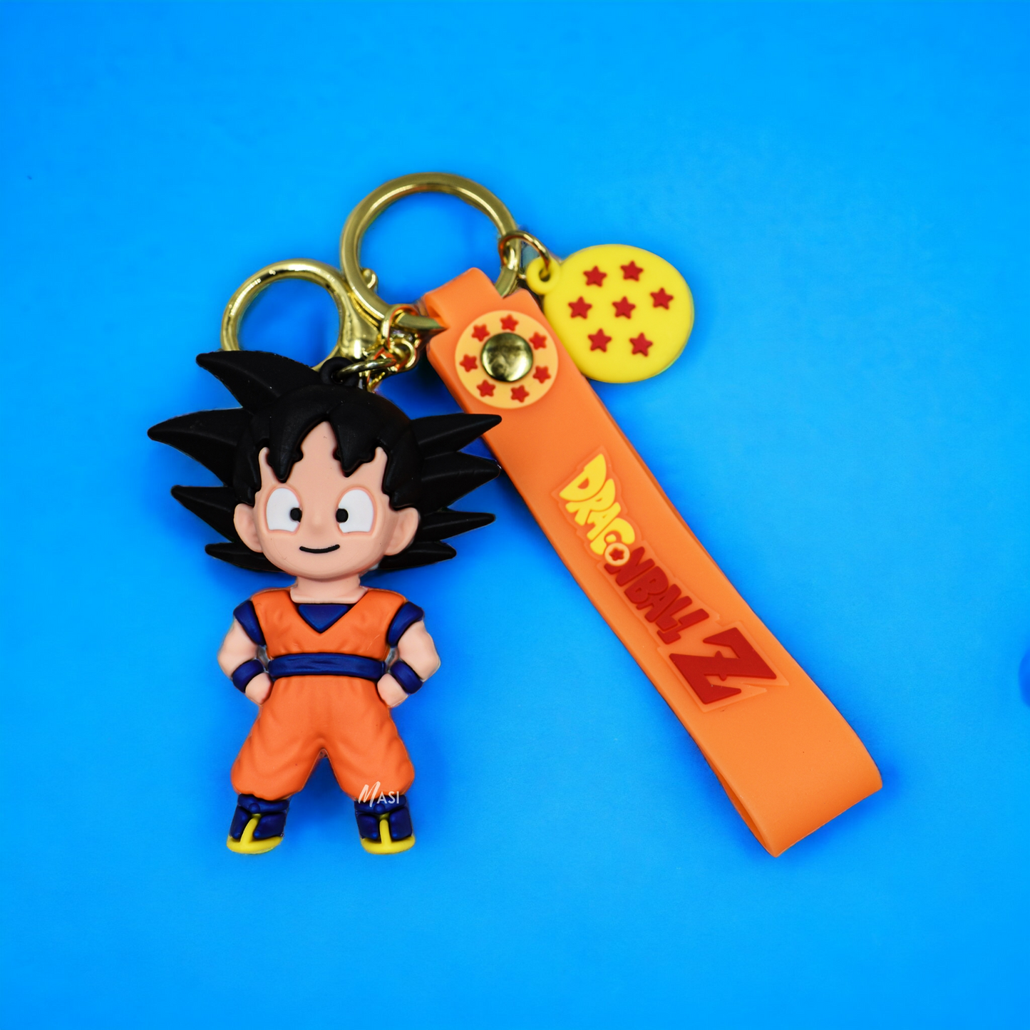 SON GOKU SILICON RUBBER KEYCHAIN WITH STRAP - DRAGON BALL Z