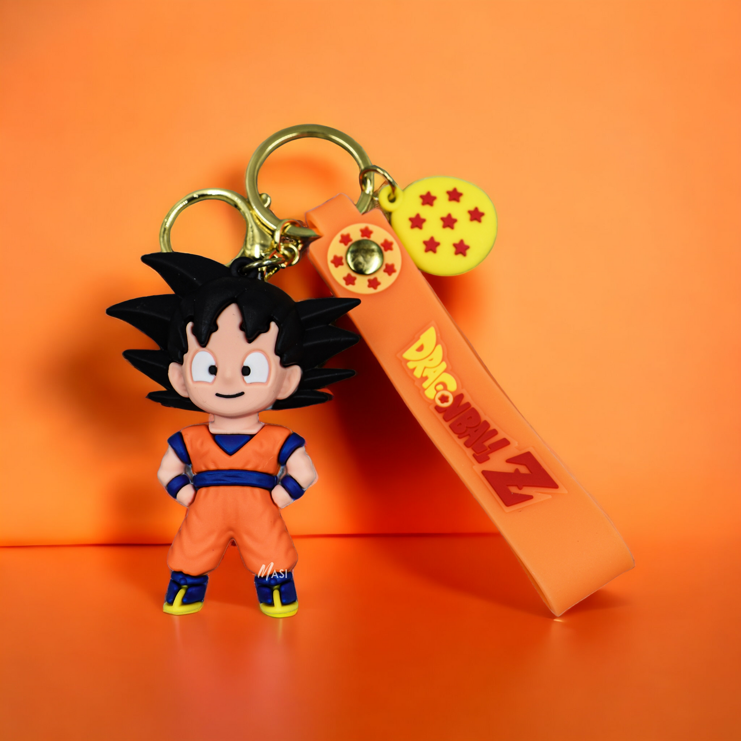 SON GOKU SILICON RUBBER KEYCHAIN WITH STRAP - DRAGON BALL Z