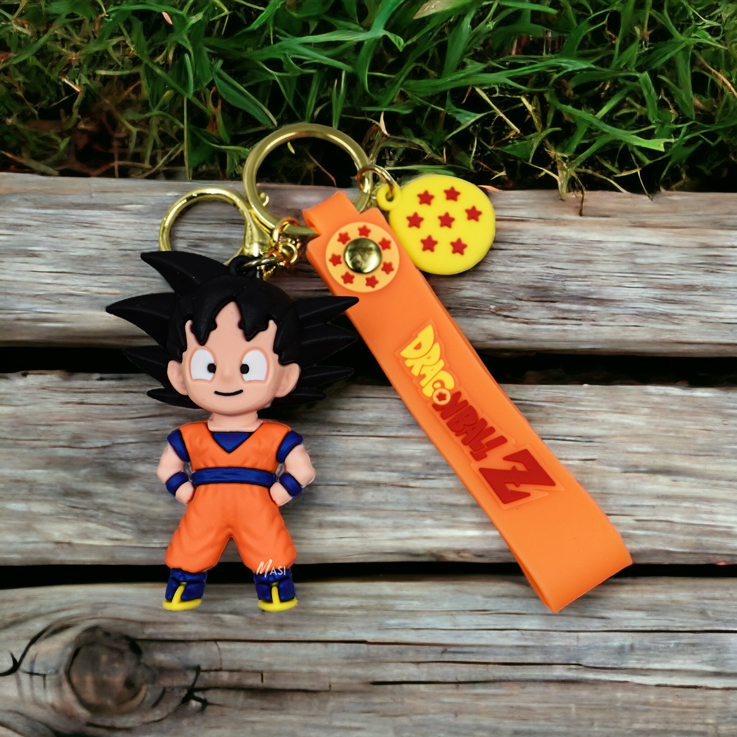 SON GOKU SILICON RUBBER KEYCHAIN WITH STRAP - DRAGON BALL Z