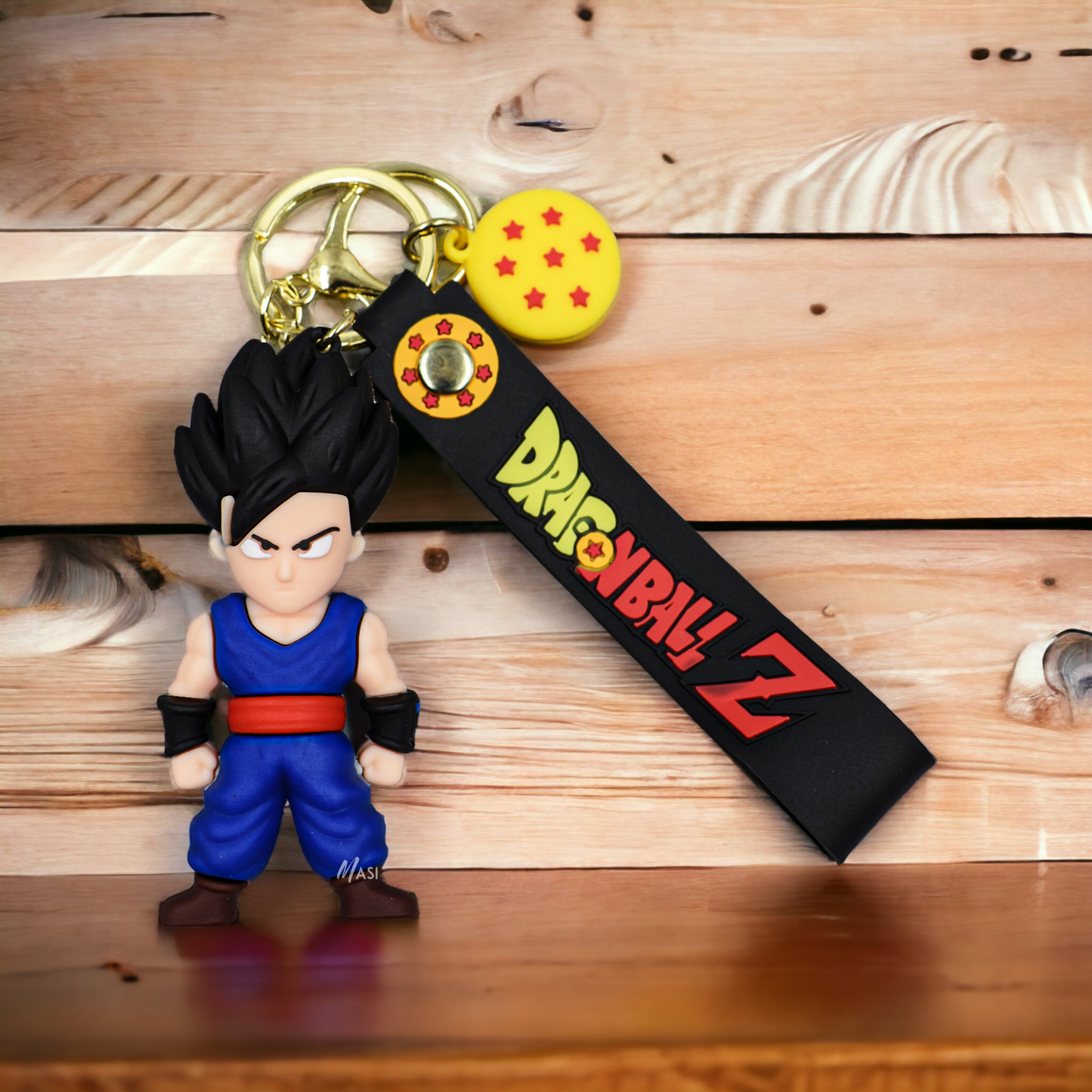 GOHAN SILICON RUBBER KEYCHAIN WITH STRAP - DRAGON BALL Z