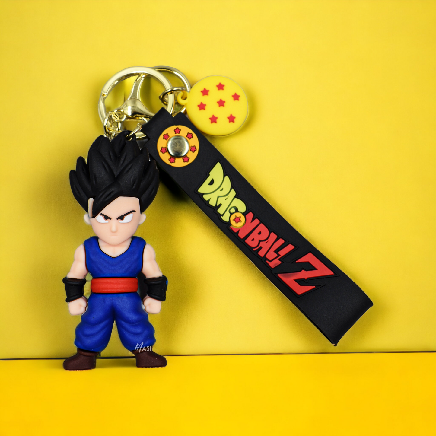 GOHAN SILICON RUBBER KEYCHAIN WITH STRAP - DRAGON BALL Z