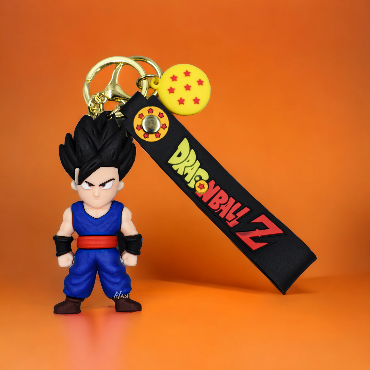 GOHAN SILICON RUBBER KEYCHAIN WITH STRAP - DRAGON BALL Z