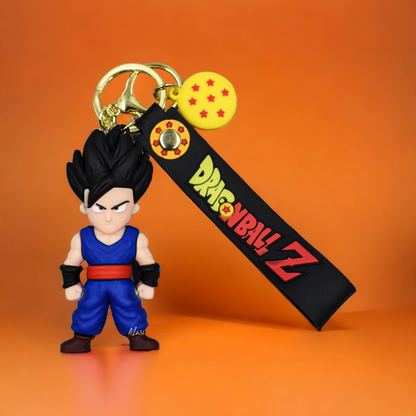 GOHAN SILICON RUBBER KEYCHAIN WITH STRAP - DRAGON BALL Z