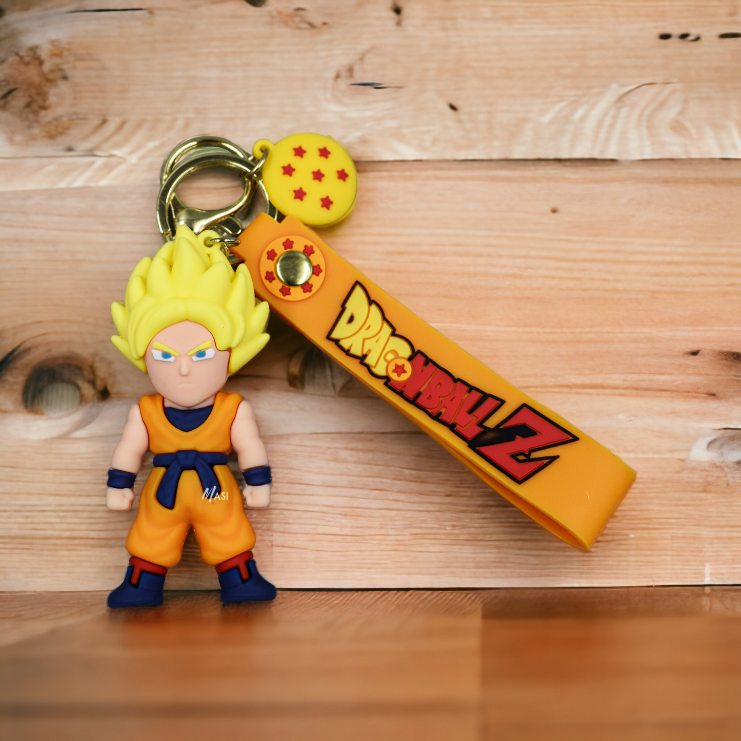 GOKU SSJ2 SILICON RUBBER KEYCHAIN WITH STRAP - DRAGON BALL Z