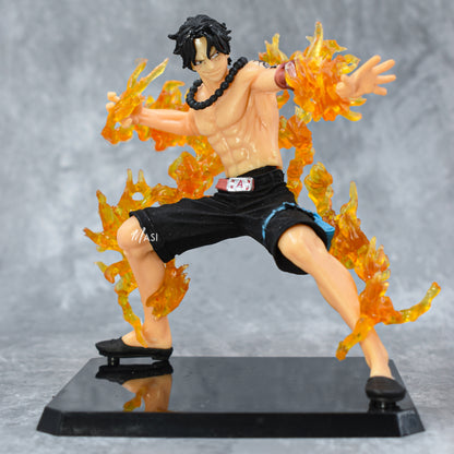 PORTGAS D. ACE FIRE ACTION FIGURE WITH STAND (15 CM HEIGHT) - ONE PIECE