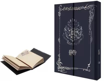 HARRY POTTER HARD COVER JOURNAL DIARY | MAGNETIC COVER WIZARD WORLD AUTHENTIC DIARY - 192 PAGES