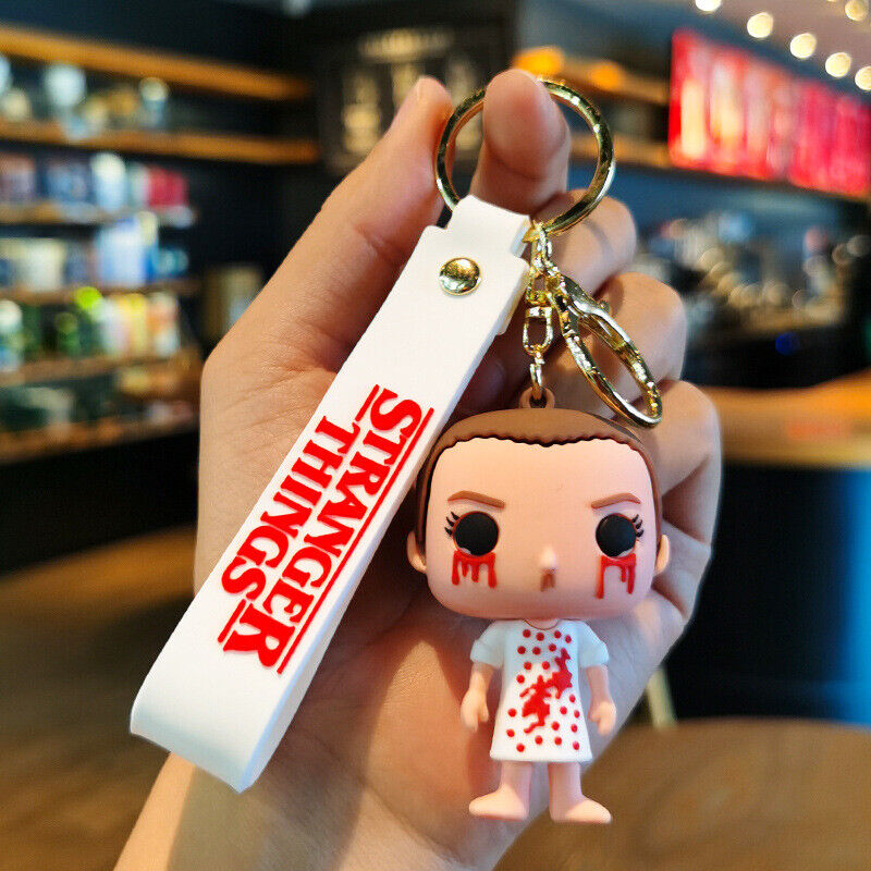 3D SILICON RUBBER ELEVER KEYCHAIN - STRANGER THINGS